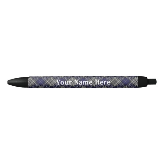 Scotland Forever Clan Napier Tartan Zwarte Inkt Pen (Voorkant)