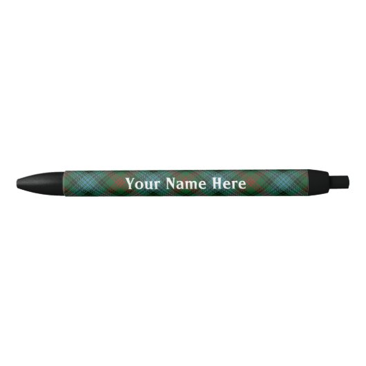 Scotland Forever Clan Ross Hunting Tartan Zwarte Inkt Pen (Voorkant)