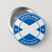 Scotland Forever Ronde Button 7,6 Cm (Voorkant /achterkant)