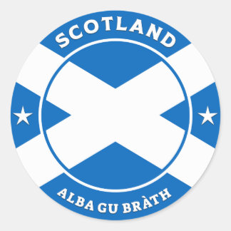 Scotland Forever Ronde Sticker