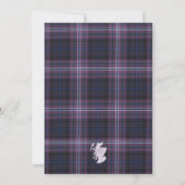 Scotland Forever Tartan Invitation Kaart (Achterkant)