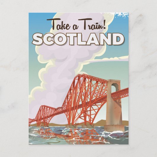 Scotland Fourth Bridge Travel poster. Briefkaart (Voorkant)