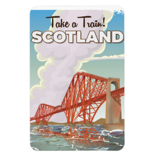 Scotland Fourth Bridge Travel poster. Magneet