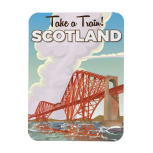 Scotland Fourth Bridge Travel poster. Magneet