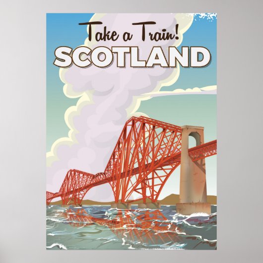 Scotland Fourth Bridge Travel poster. Poster (Voorkant)