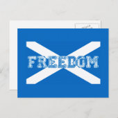 Scotland Freedom Briefkaart (Voorkant / Achterkant)