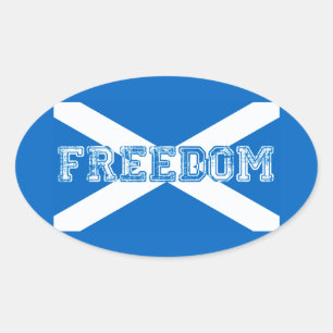 Scotland Freedom Ovale Sticker