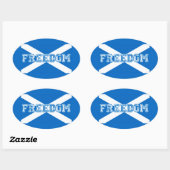 Scotland Freedom Ovale Sticker (Vel)