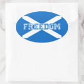 Scotland Freedom Ovale Sticker (Tas)