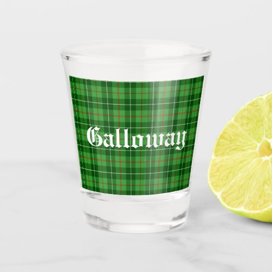Scotland Galloway District Tartan Shot Glas (Voorkant)