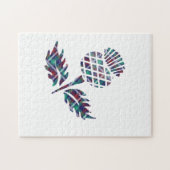 Scotland Gifts Scottish Thistle Tartan Pset Gift Legpuzzel (Horizontaal)