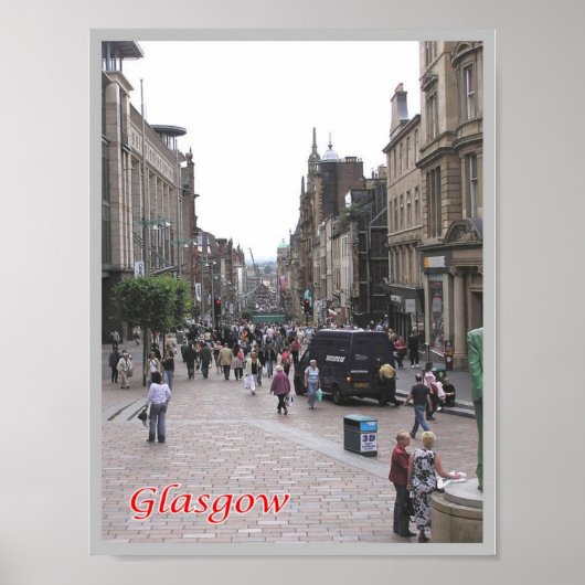 Scotland - Glasgow - Buchanan Street - Poster (Voorkant)