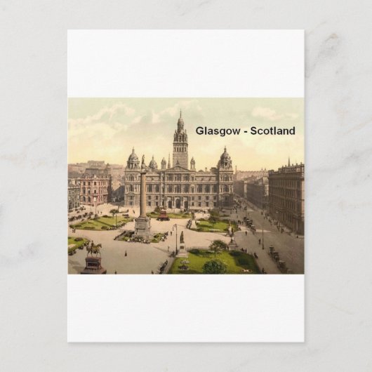 Scotland Glasgow George Square (St.K.) Briefkaart (Voorkant)