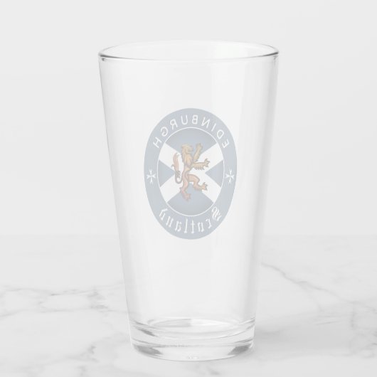 Scotland Glass, Rampant, Edinburgh, Schotse vlag Glas (Achterkant)