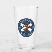 Scotland Glass, Rampant, Edinburgh, Schotse vlag Glas (Voorkant)