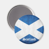 Scotland Grunge Flag Gepersonaliseerd Magneet (Voorkant / Achterkant)