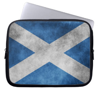 Scotland Grunge - Saint Andrew's Cross Laptop Sleeve