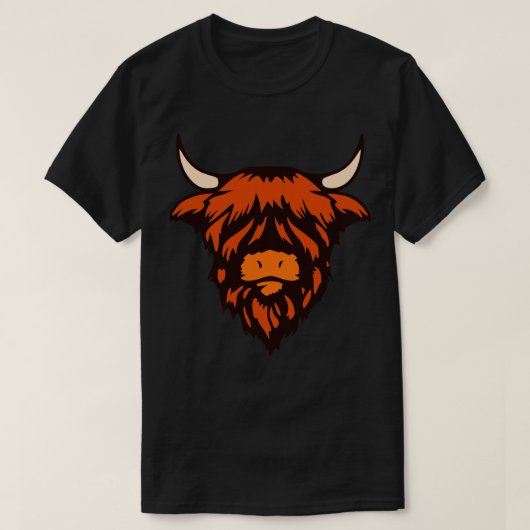 Scotland Hairy Coo 1 T-shirt (Design voorkant)