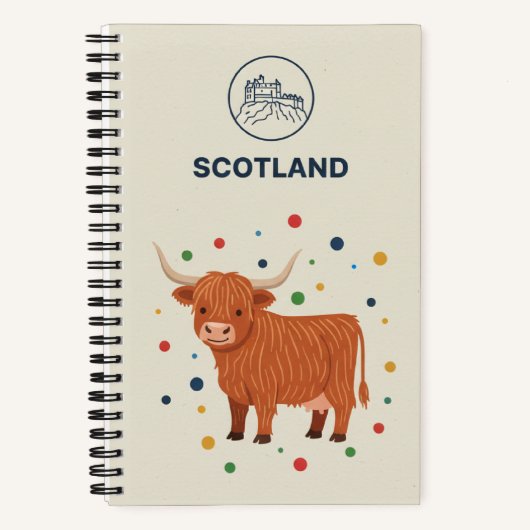 Scotland Heritage & Highland Cow Photo Archive Notitieboek (Voorkant)