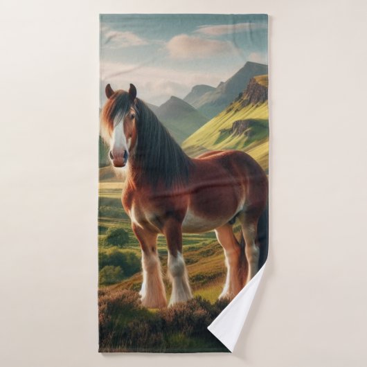 Scotland highlands Clydesdale horse Badhanddoek (Badhanddoek)
