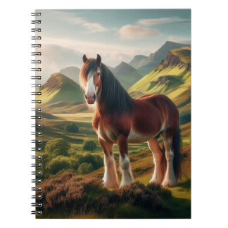 Scotland highlands Clydesdale horse Notitieboek