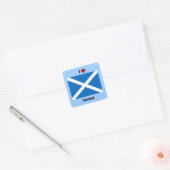 SCOTLAND: Ik hou van Schotland Vierkante Sticker (Envelop)