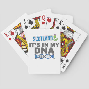 Scotland It's In My DNA Scottish Heritage Gift Pokerkaarten