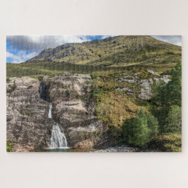 Scotland Jigzaag Puzzle - waterfall Glencoe Legpuzzel