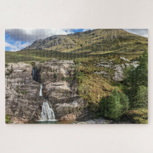 Scotland Jigzaag Puzzle - waterfall Glencoe Legpuzzel