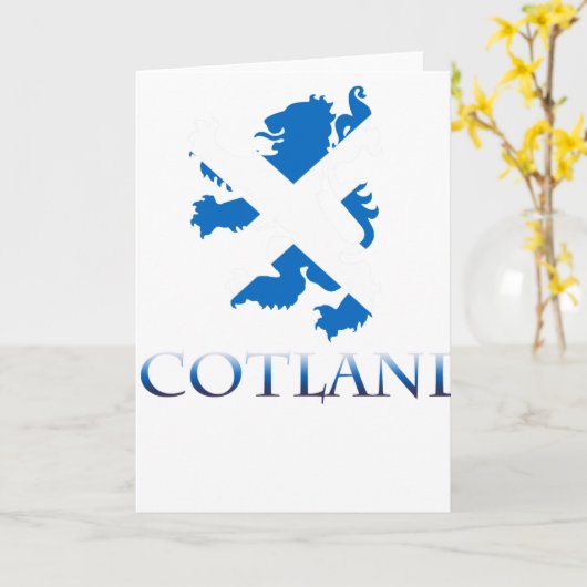 SCOTLAND KAART (Gele Bloem)