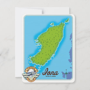 Scotland-kaart van Iona