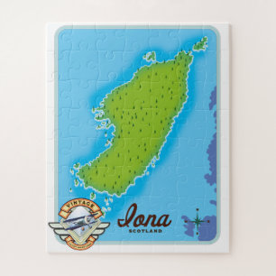 Scotland-kaart van Iona Legpuzzel