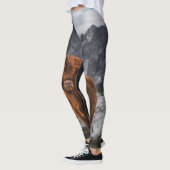 Scotland Koe Mountains: Natuur Fotografie Leggings (Links)