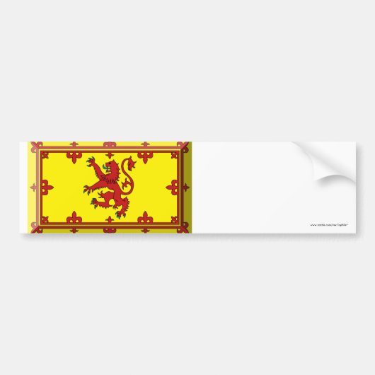 Scotland Lion Flag Jewel Bumpersticker (Voorkant)