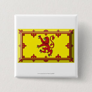 Scotland Lion Flag Jewel Vierkante Button 5,1 Cm