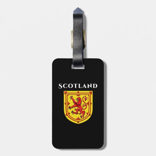 Scotland Lion Rampant Bagagelabel (Achterkant verticaal)