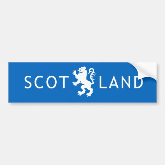 Scotland Lion Rampant Bumpersticker (Voorkant)