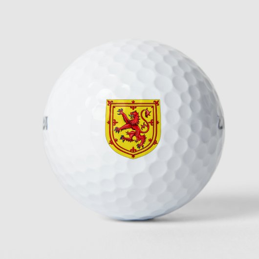Scotland Lion Rampant Coat of Arms Golfballen (Voorkant)