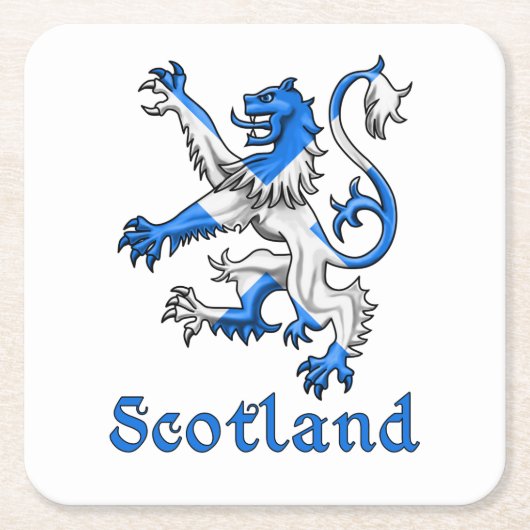 Scotland Lion Rampant Kartonnen Onderzetters (Voorkant)
