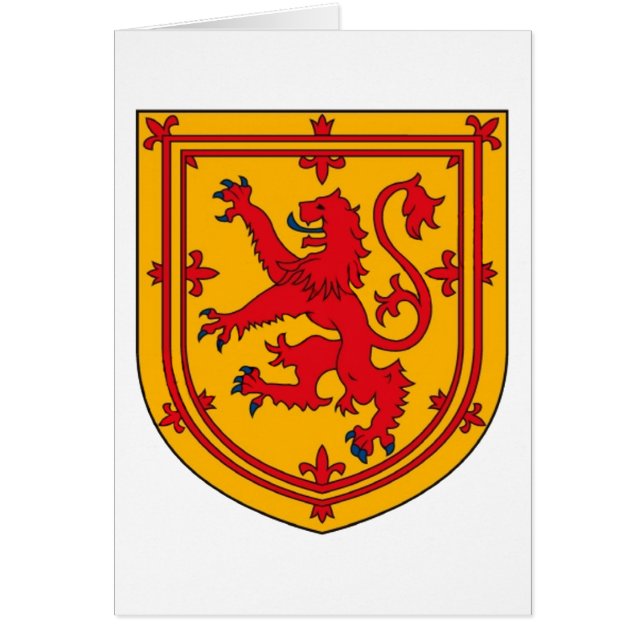 Scotland Lion Rampant Shield (Voorkant)