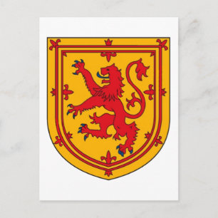 Scotland Lion Rampant Shield Briefkaart