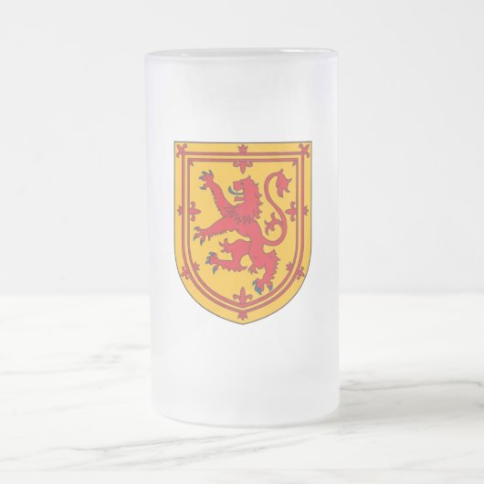 Scotland Lion Rampant Shield Matglas Bierpul (Center)