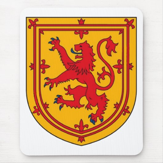 Scotland Lion Rampant Shield Muismat (Voorkant)