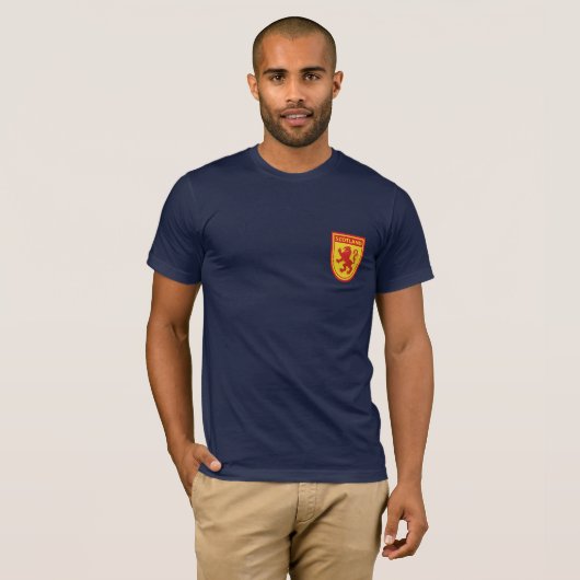 Scotland Lion Rampant Shield Tshirt (Voorkant volledig)