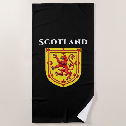 Scotland Lion Rampant Strandlaken (Voorkant)