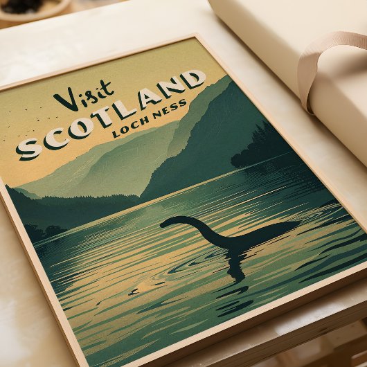 Scotland Loch Ness Monster Poster