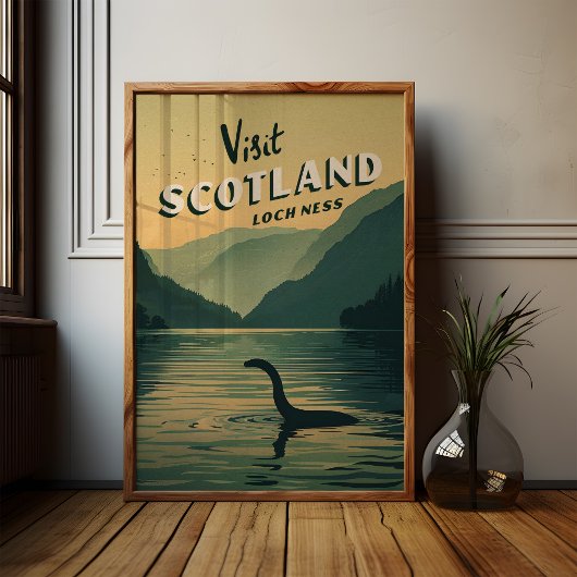 Scotland Loch Ness Monster Poster