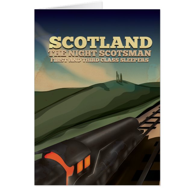 Scotland Locomotive Travel Poster (Voorkant)