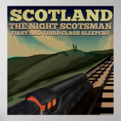 Scotland Locomotive Travel Poster (Voorkant)
