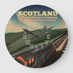 Scotland Locomotive Travel Poster Grote Klok